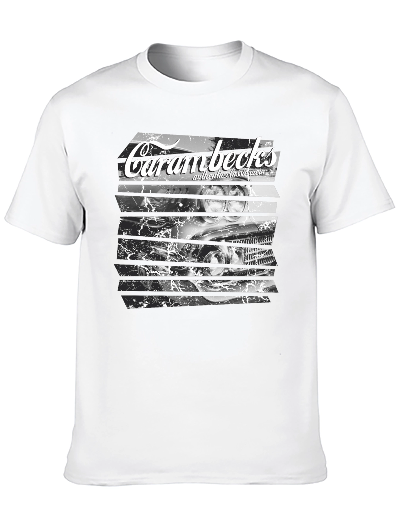 Carambecks Classic Car Graphic T-Shirt - Black