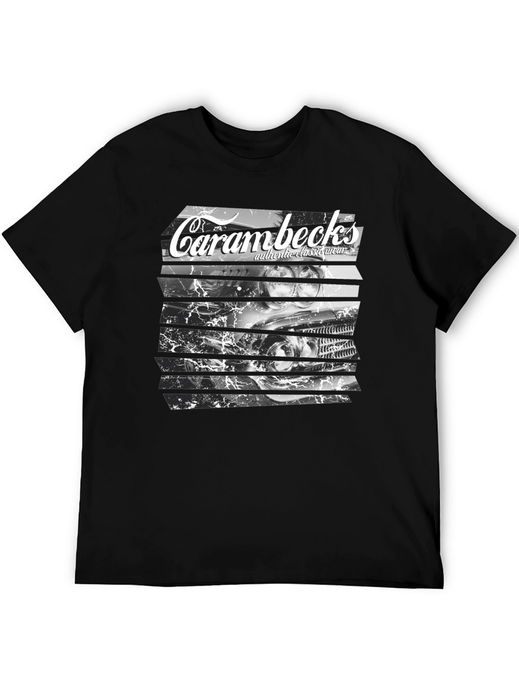 Carambecks Classic Car Graphic T-Shirt - Black