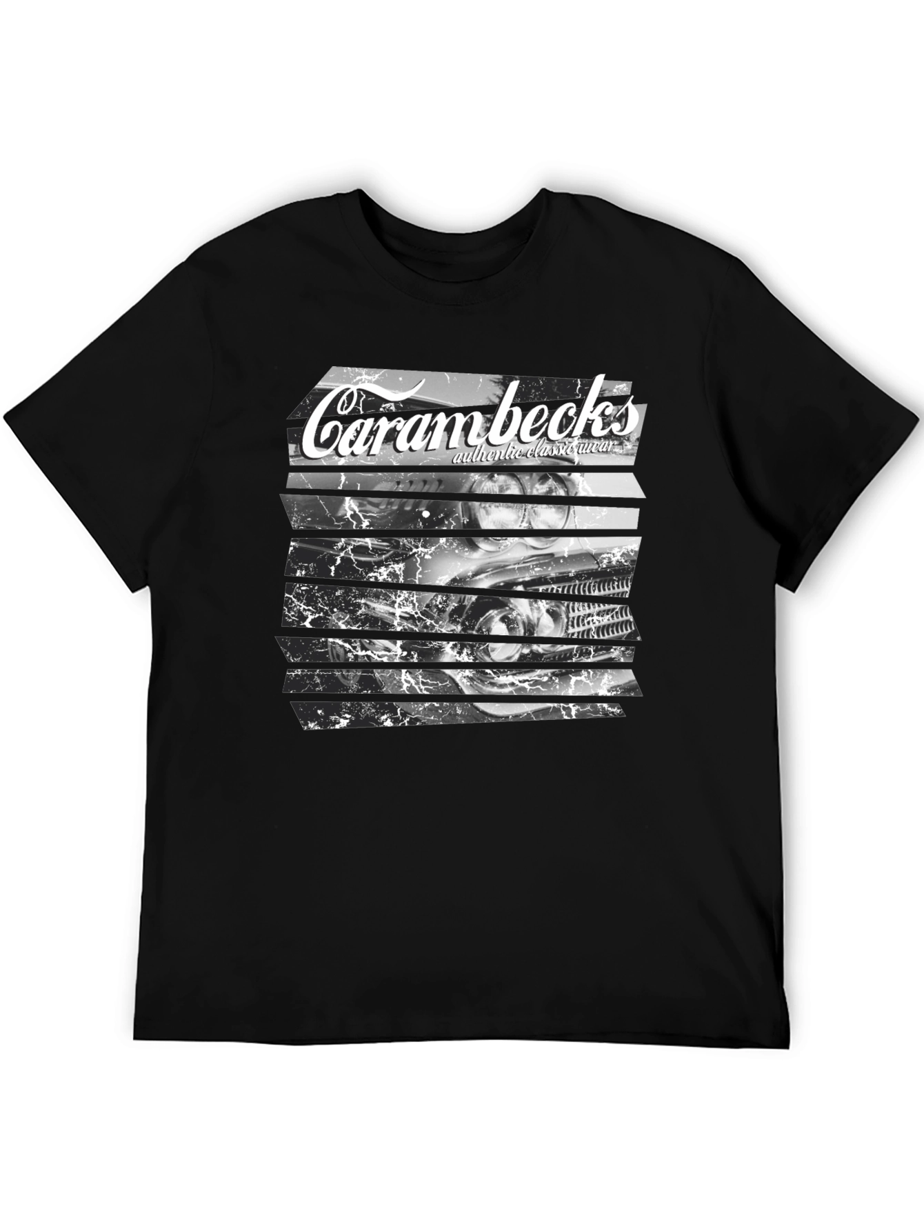 Carambecks Classic Car Graphic T-Shirt - Black