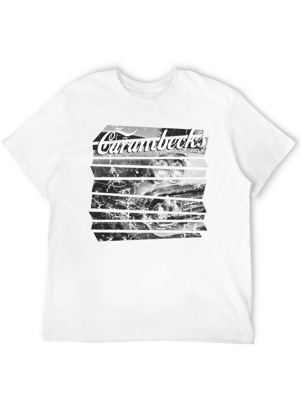 Carambecks Classic Car Graphic T-Shirt - Black
