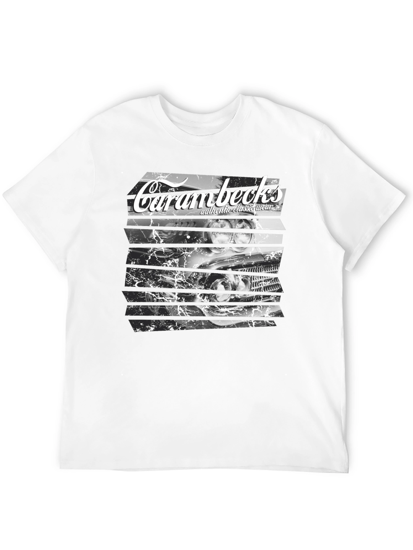 Carambecks Classic Car Graphic T-Shirt - Black