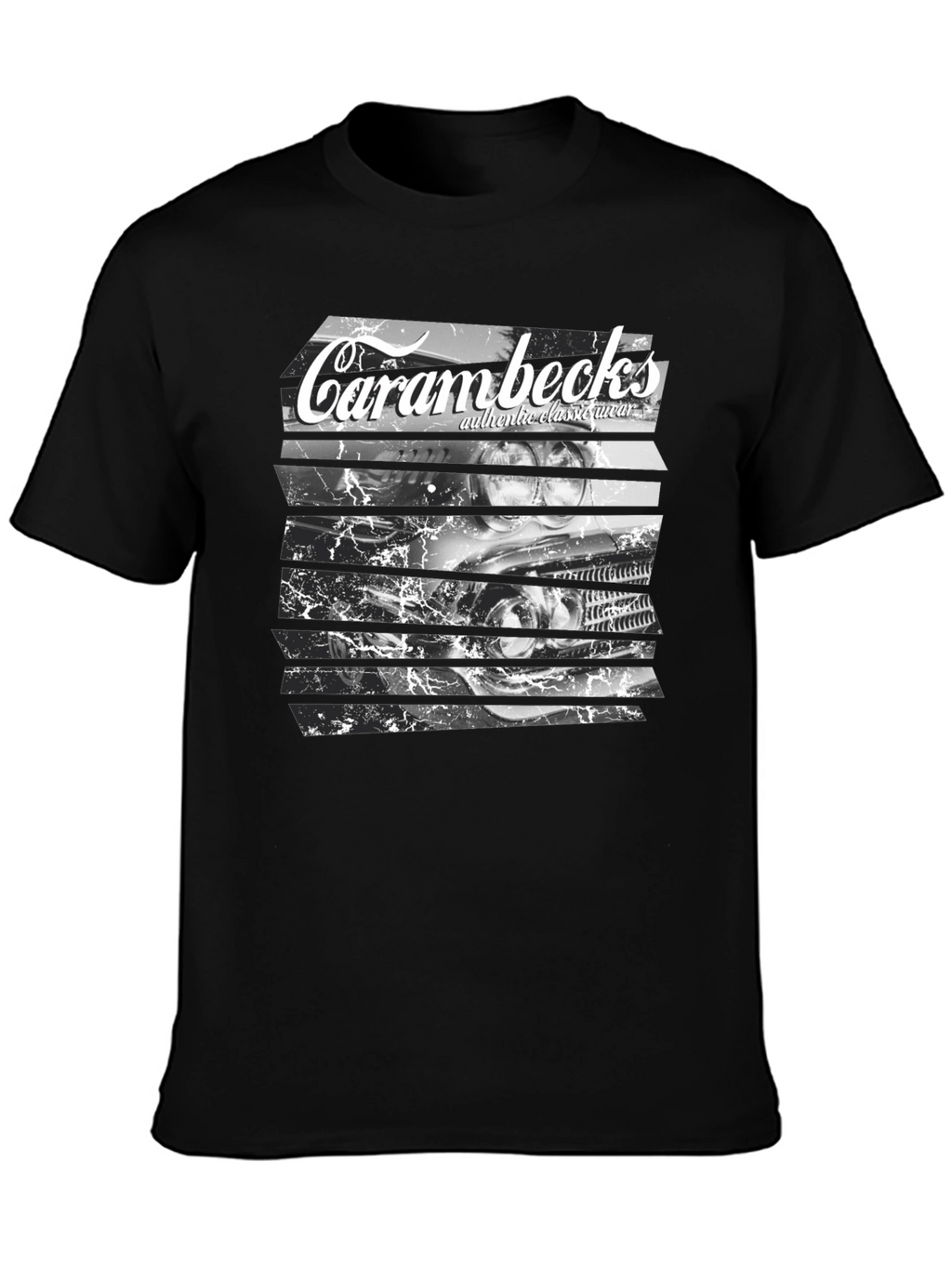 Carambecks Classic Car Graphic T-Shirt - Black