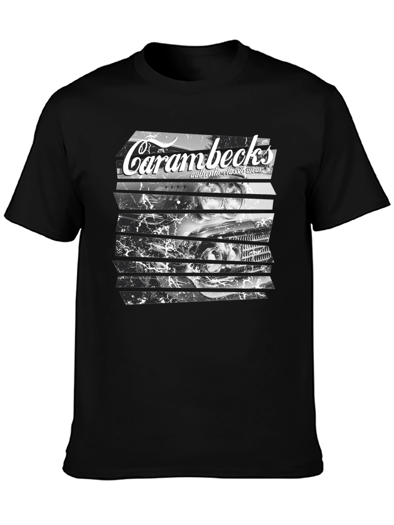 Carambecks Classic Car Graphic T-Shirt - Black