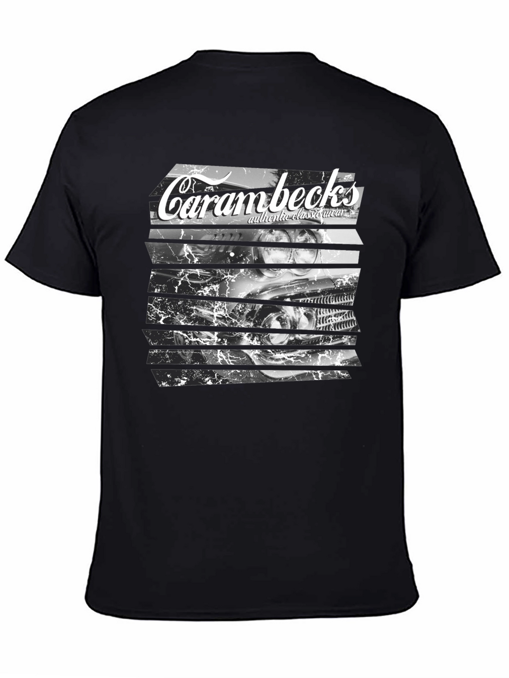 Carambecks Classic Car Graphic T-Shirt - Black