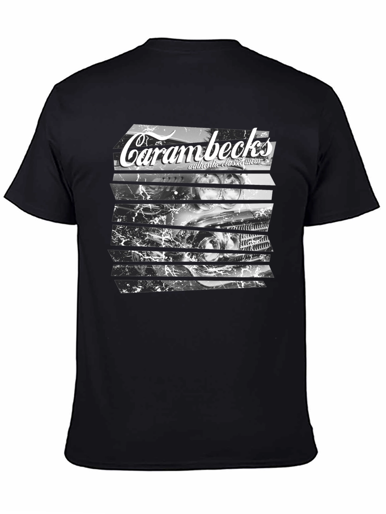 Carambecks Classic Car Graphic T-Shirt - Black