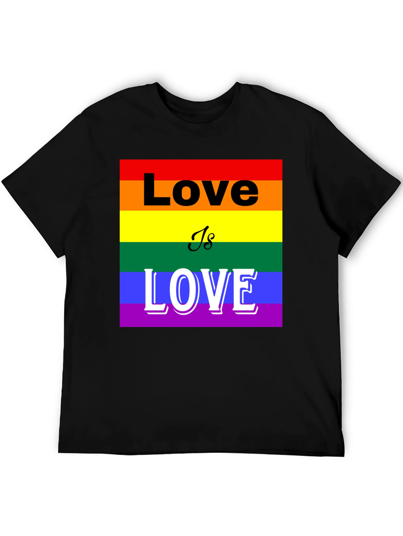 Pride Love is Love T-Shirt - LGBTQ+ Rainbow