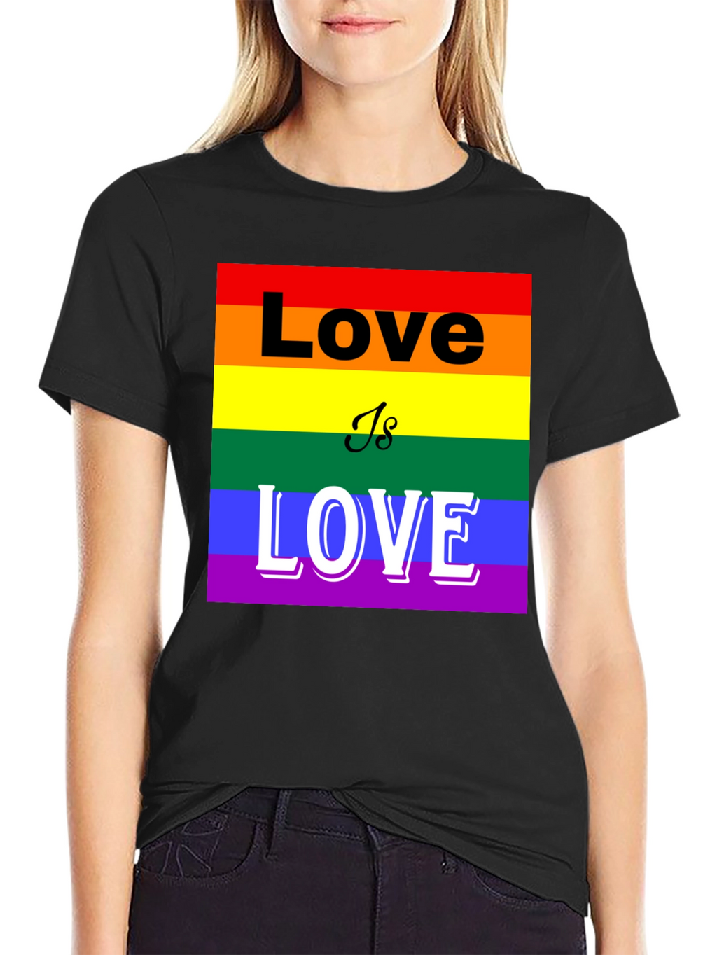 Pride Love is Love T-Shirt - LGBTQ+ Rainbow