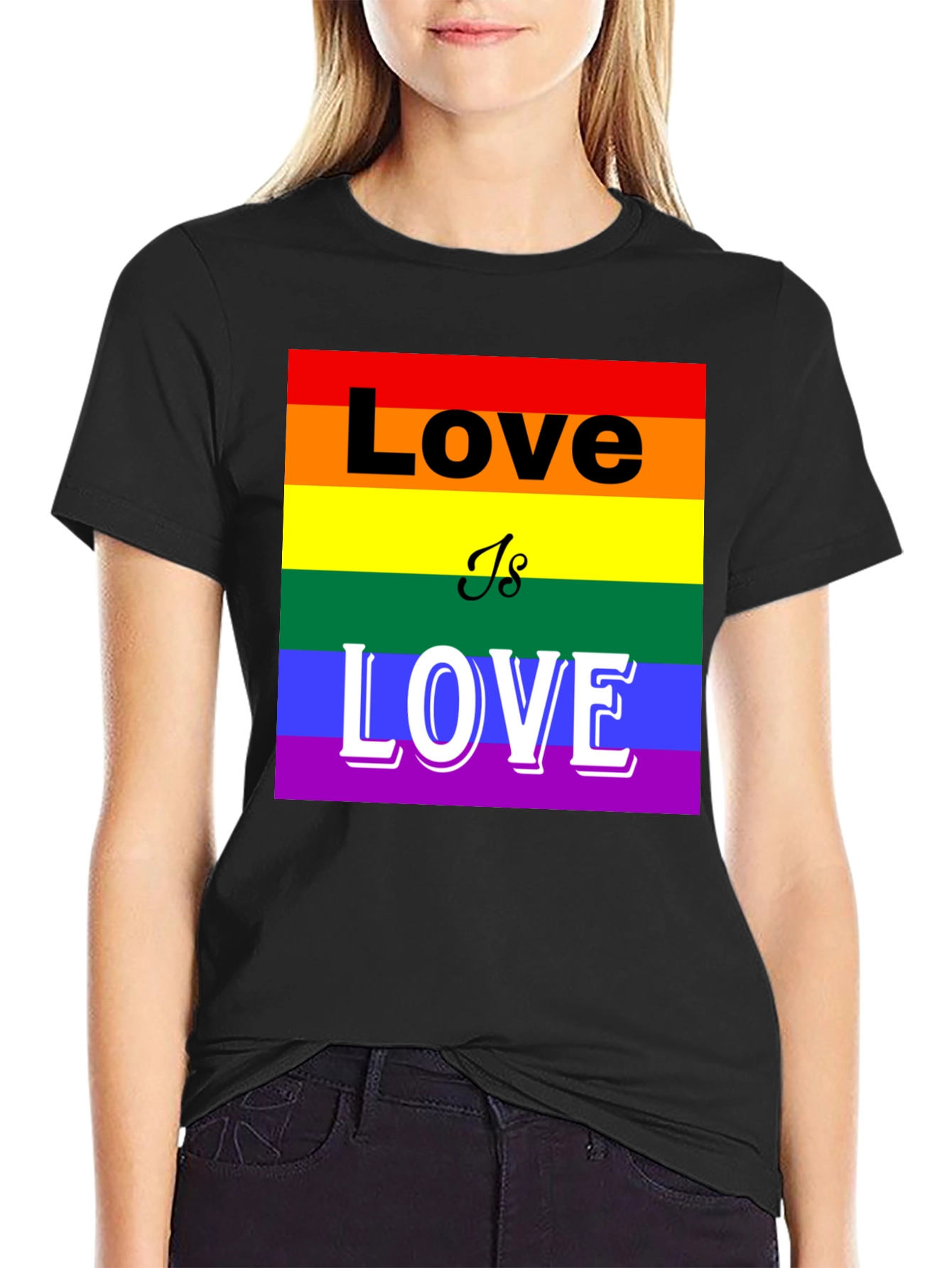 Pride Love is Love T-Shirt - LGBTQ+ Rainbow