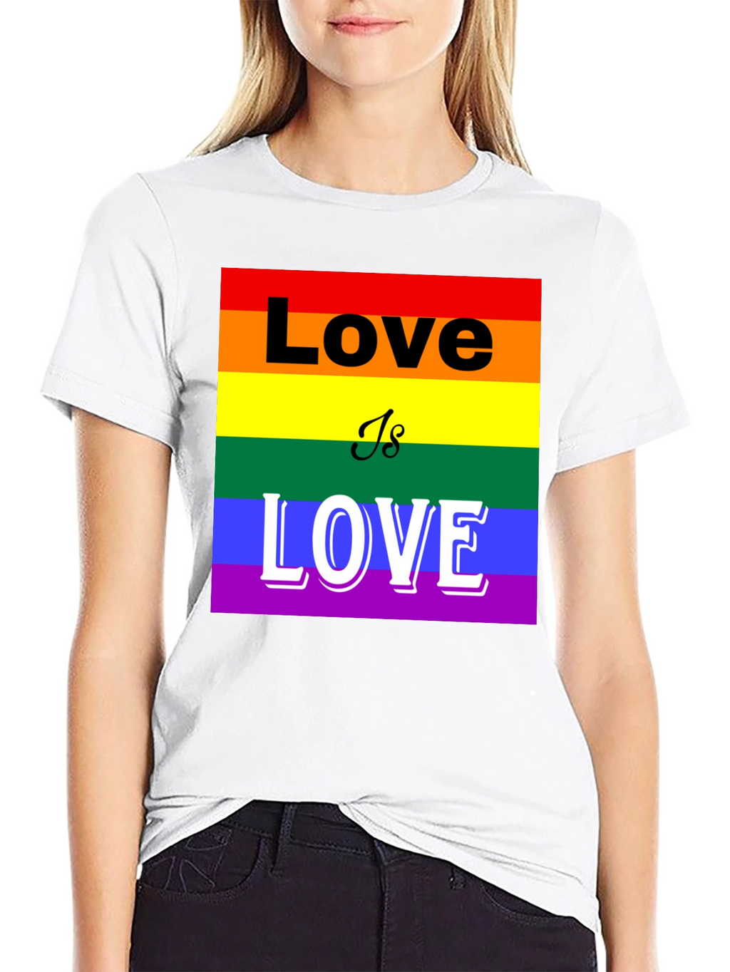 Pride Love is Love T-Shirt - LGBTQ+ Rainbow