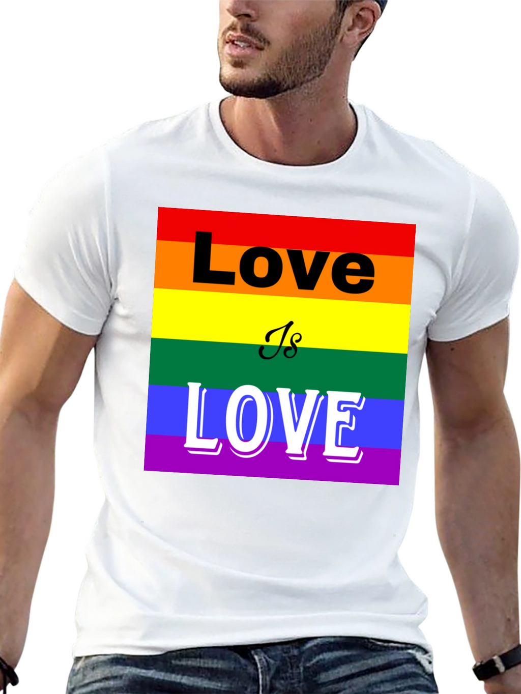 Pride Love is Love T-Shirt - LGBTQ+ Rainbow