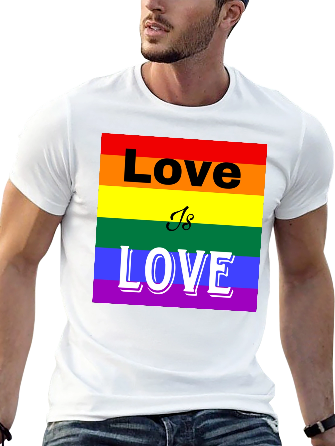 Pride Love is Love T-Shirt - LGBTQ+ Rainbow