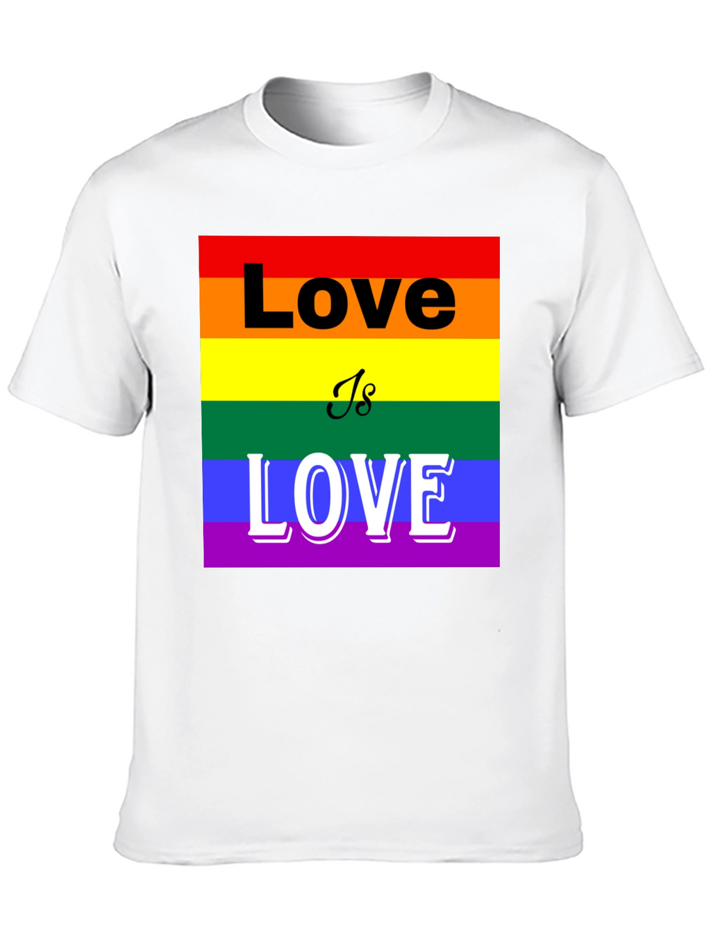 Pride Love is Love T-Shirt - LGBTQ+ Rainbow