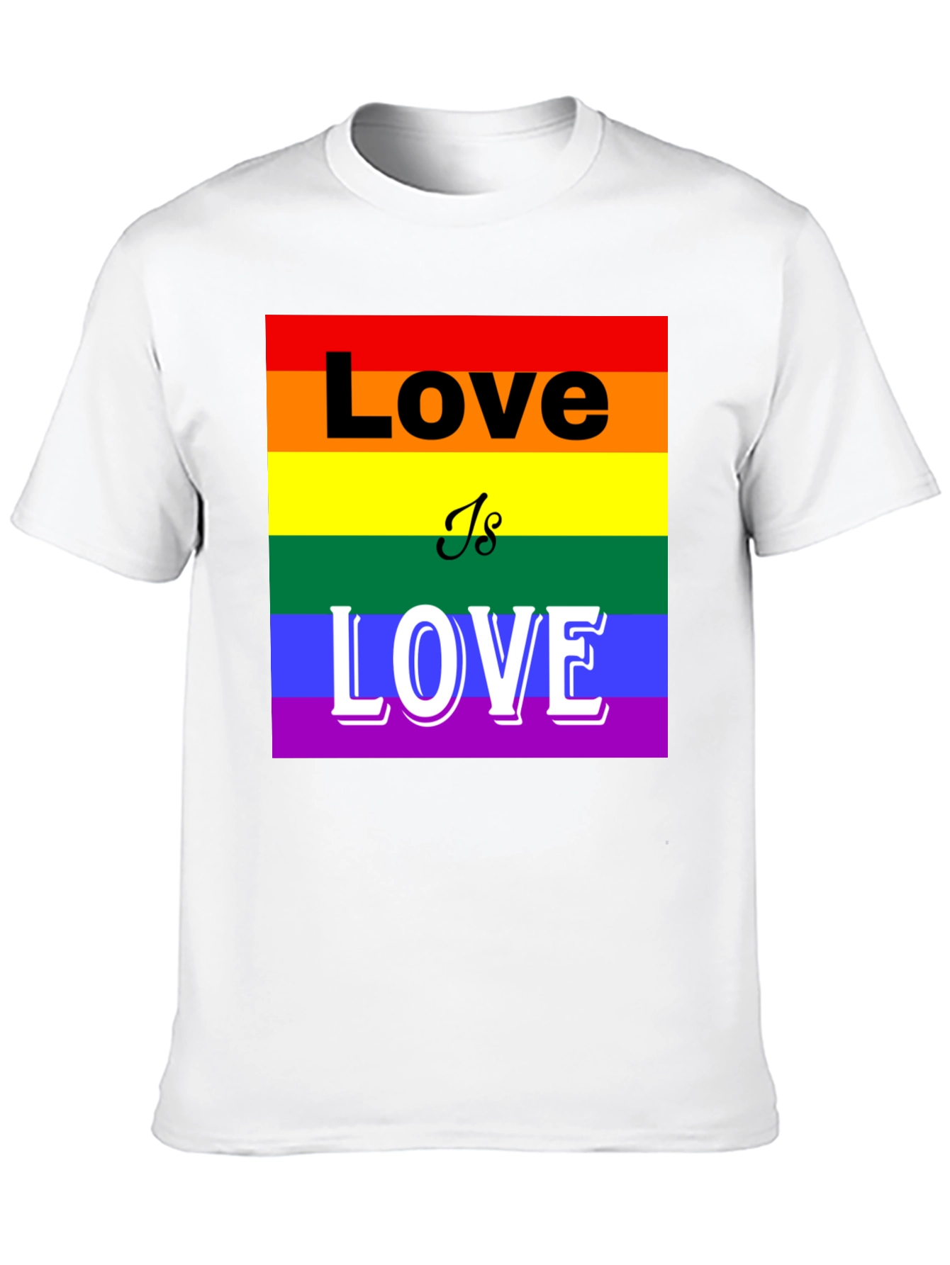 Pride Love is Love T-Shirt - LGBTQ+ Rainbow