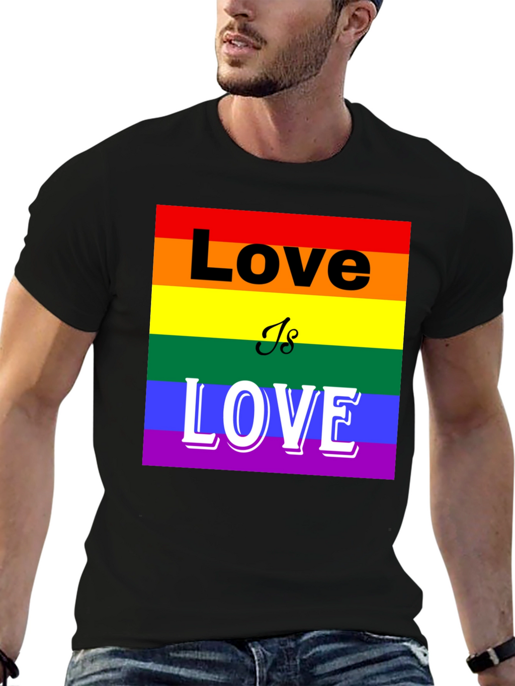 Pride Love is Love T-Shirt - LGBTQ+ Rainbow