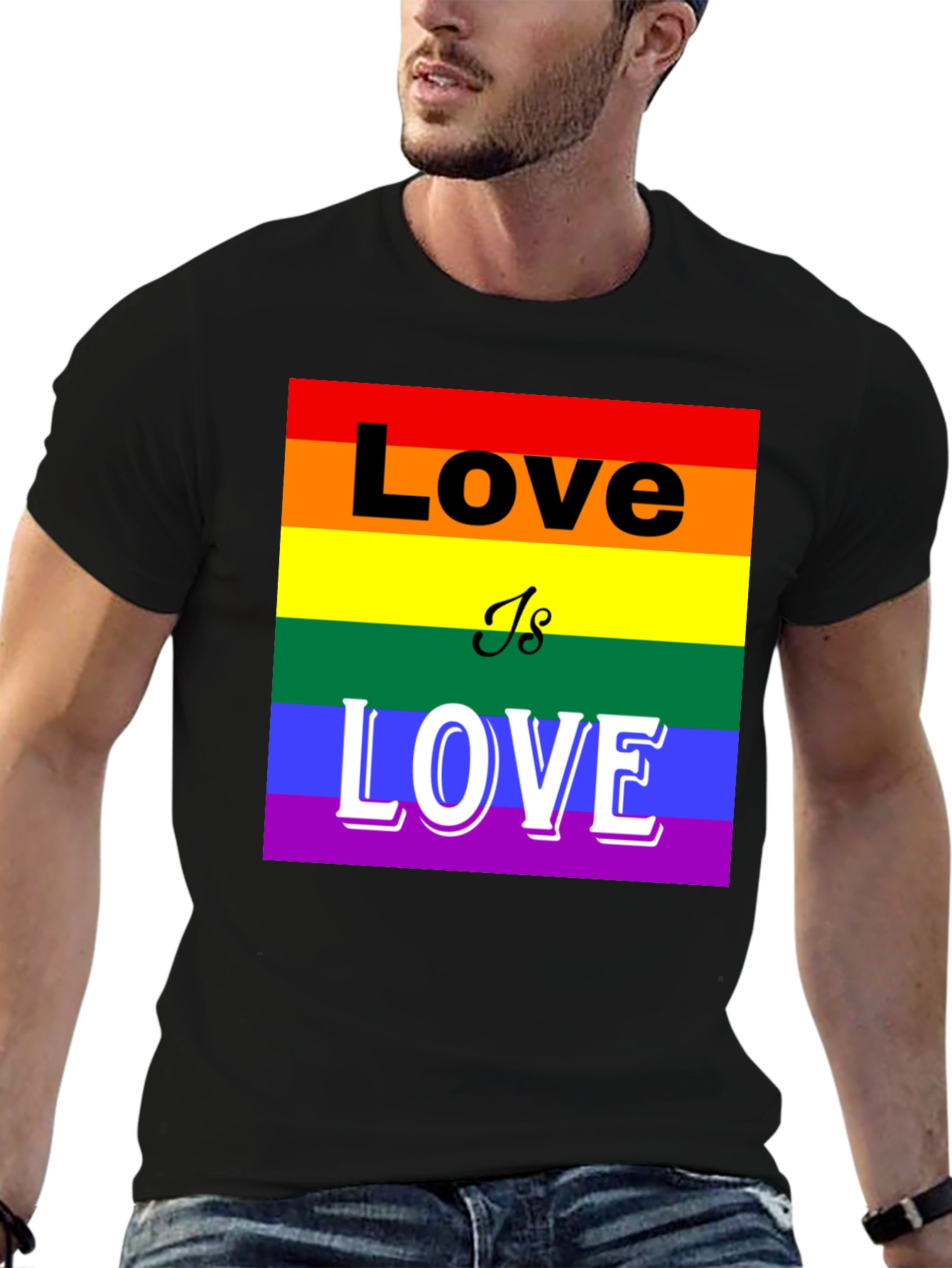 Pride Love is Love T-Shirt - LGBTQ+ Rainbow