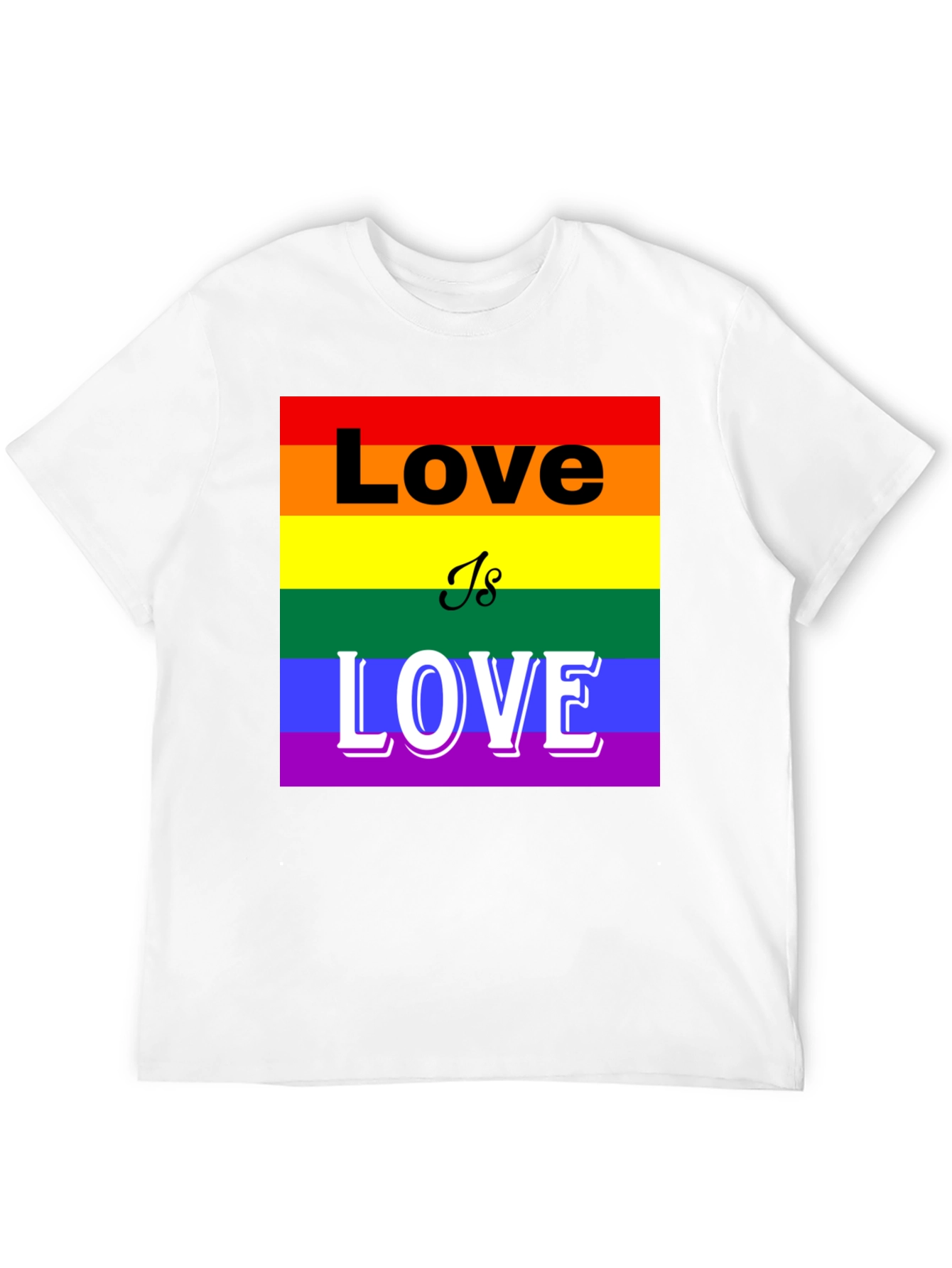 Pride Love is Love T-Shirt - LGBTQ+ Rainbow