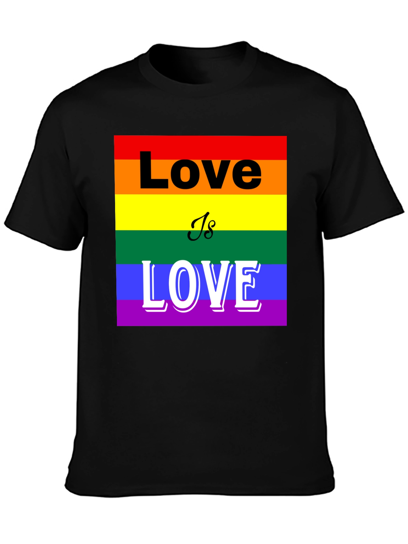Pride Love is Love T-Shirt - LGBTQ+ Rainbow