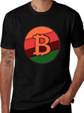 Bitcoin B Logo Graphic Black Tee