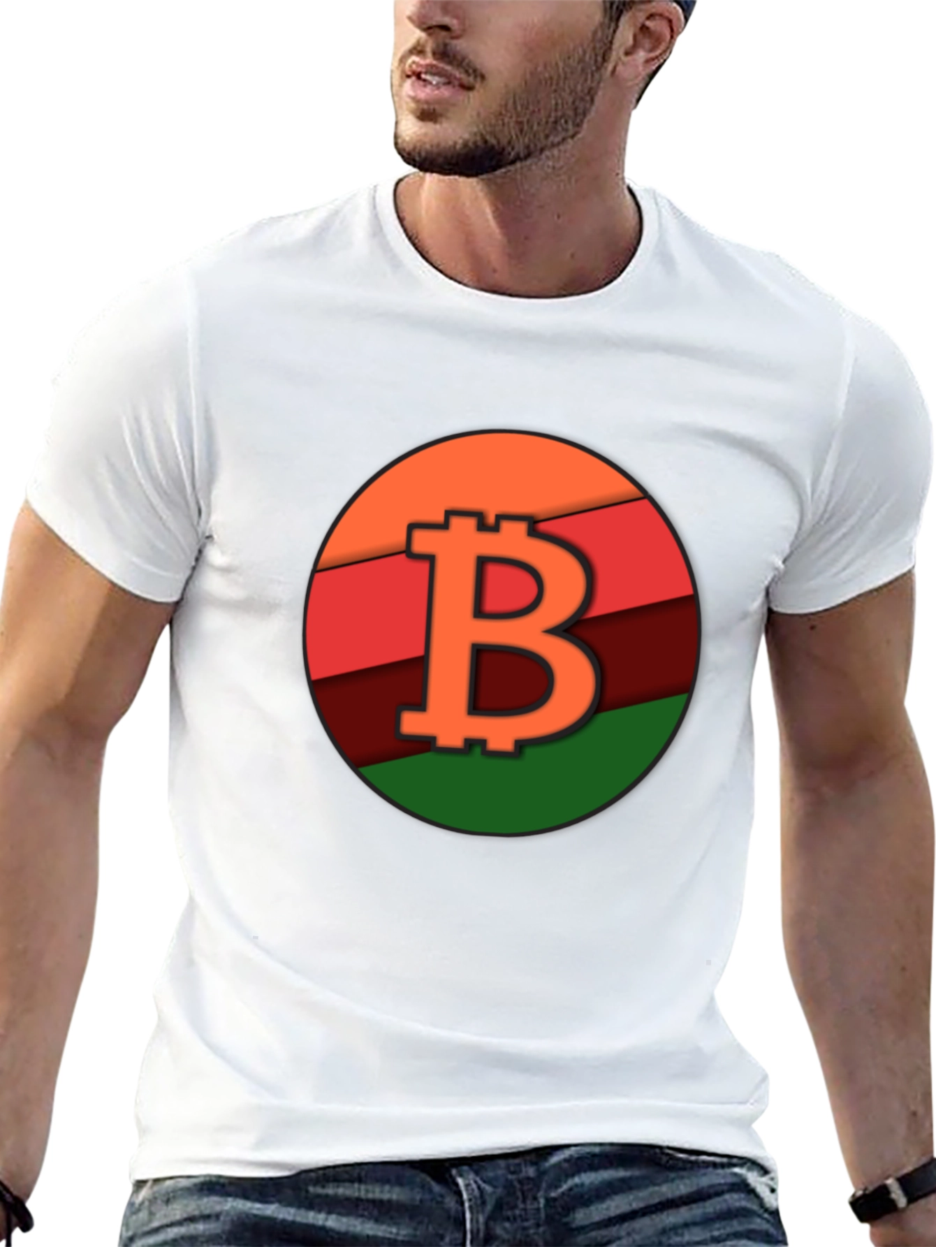 Bitcoin B Logo Graphic Black Tee