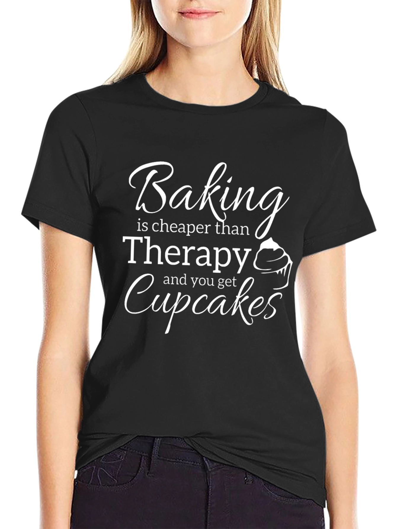 Baking is Cheaper Than Therapy T-Shirt