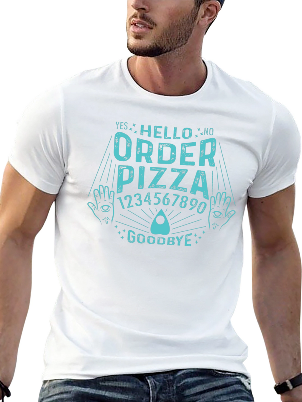 Order Pizza Funny Ouija Board T-Shirt