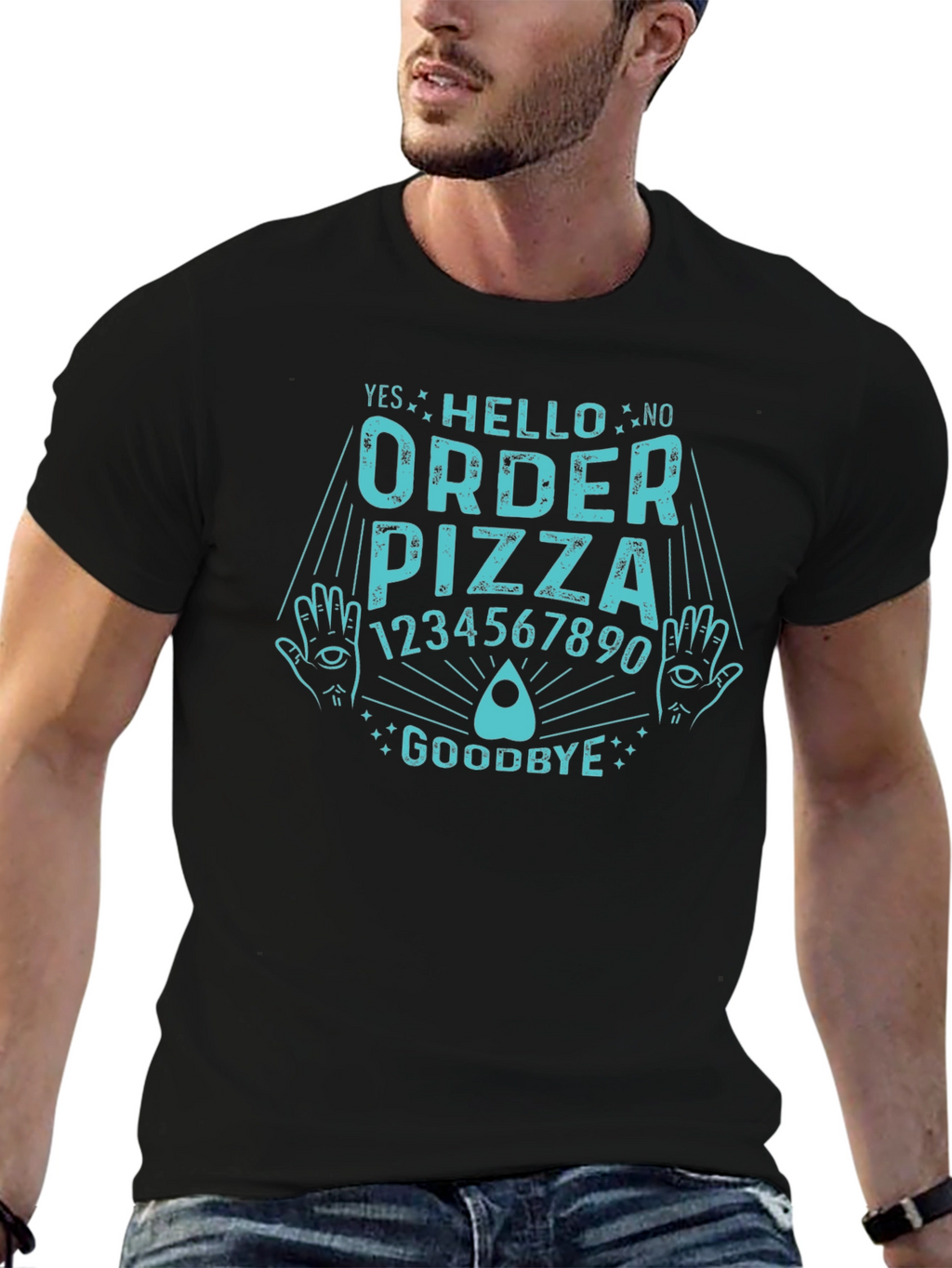 Order Pizza Funny Ouija Board T-Shirt