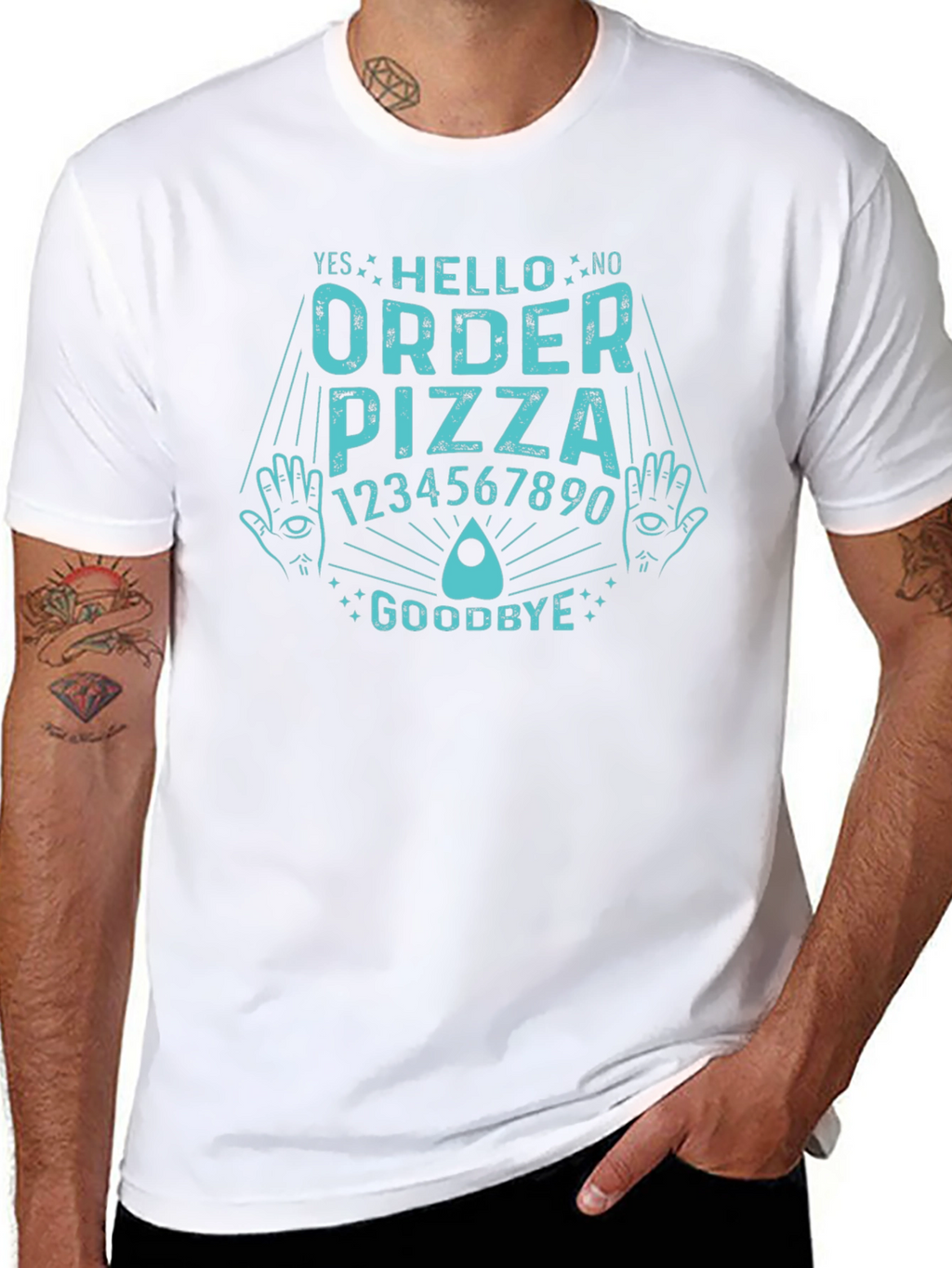 Order Pizza Funny Ouija Board T-Shirt