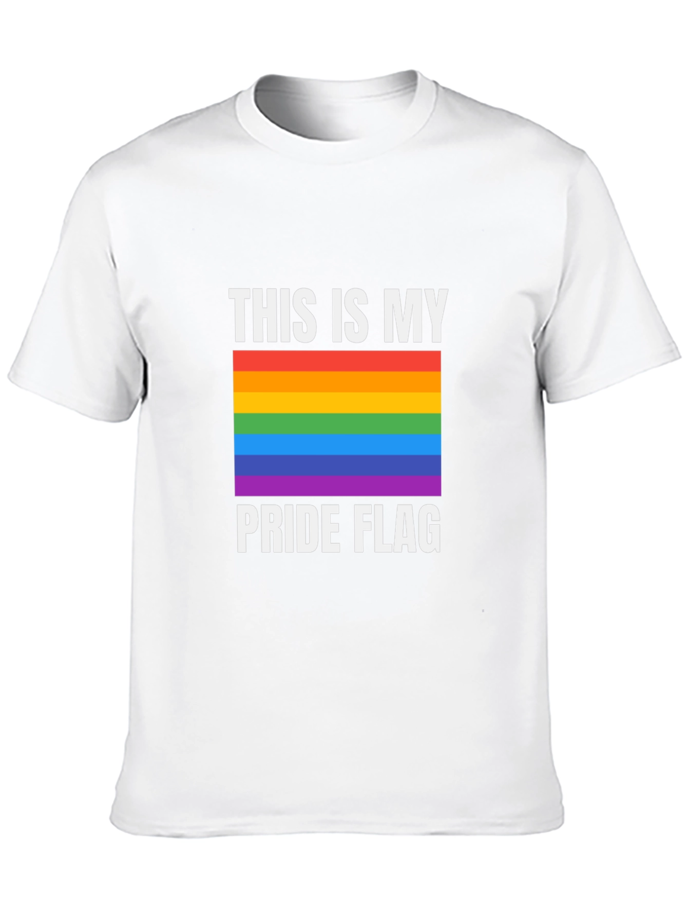 Pride Flag Graphic Tee - Celebrate Love & Equality