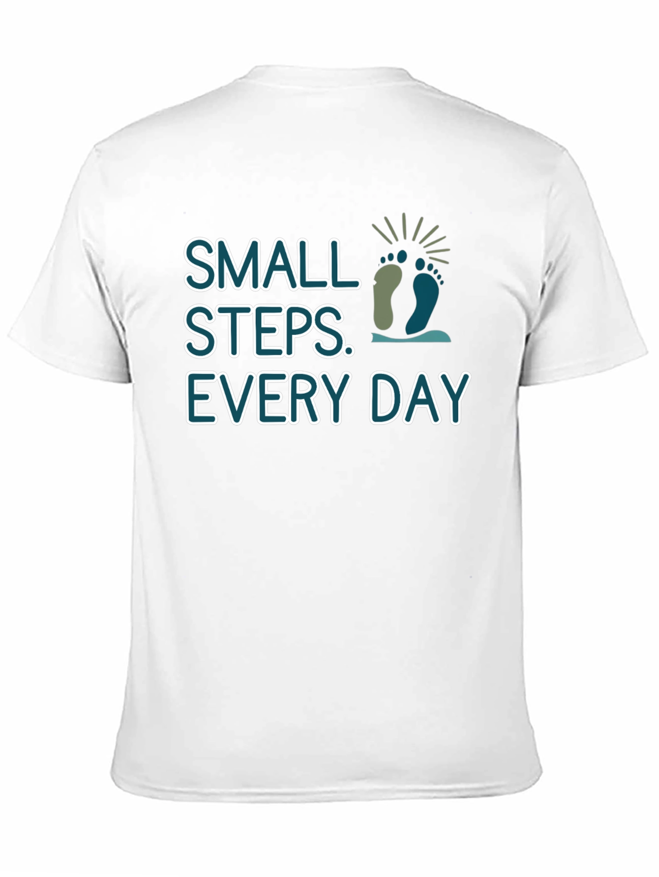 Small Steps Every Day Black T-Shirt