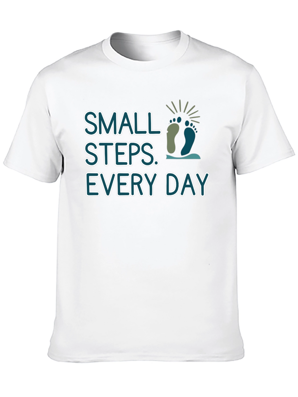 Small Steps Every Day Black T-Shirt