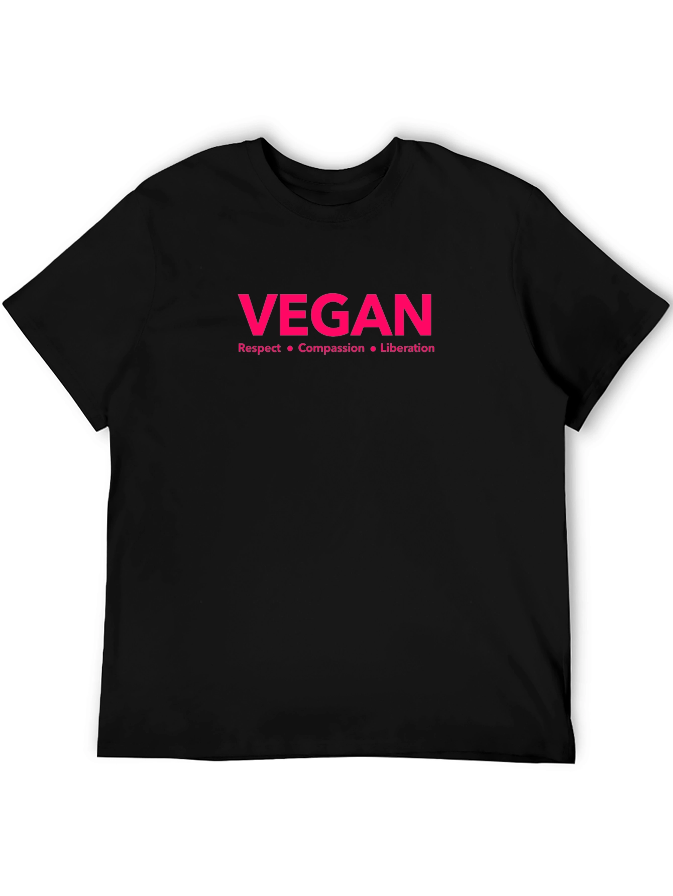 Vegan Respect Compassion Liberation Black T-Shirt