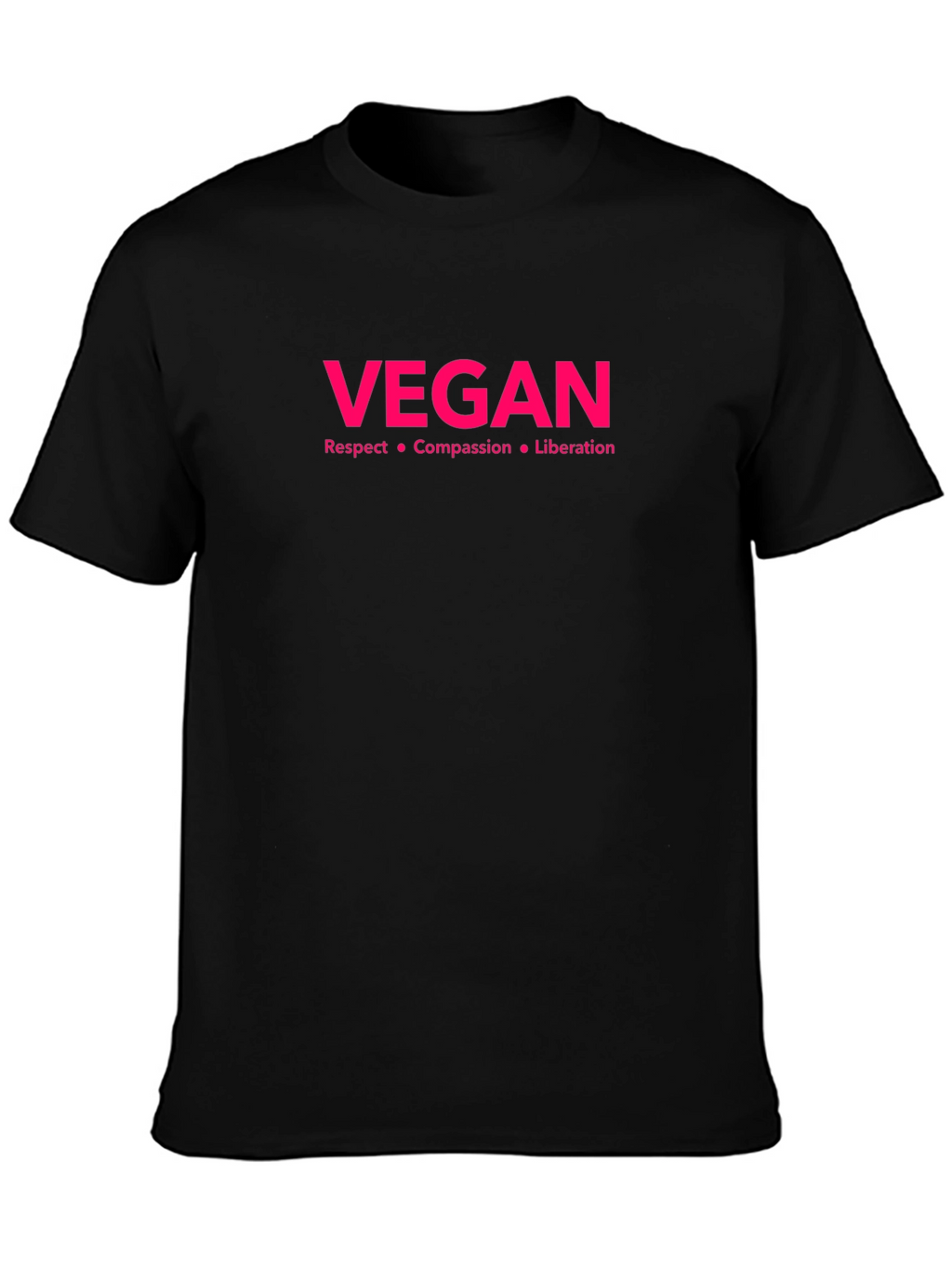 Vegan Respect Compassion Liberation Black T-Shirt