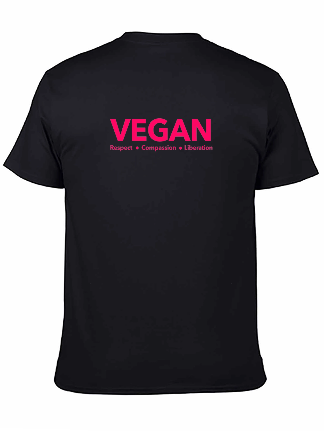 Vegan Respect Compassion Liberation Black T-Shirt