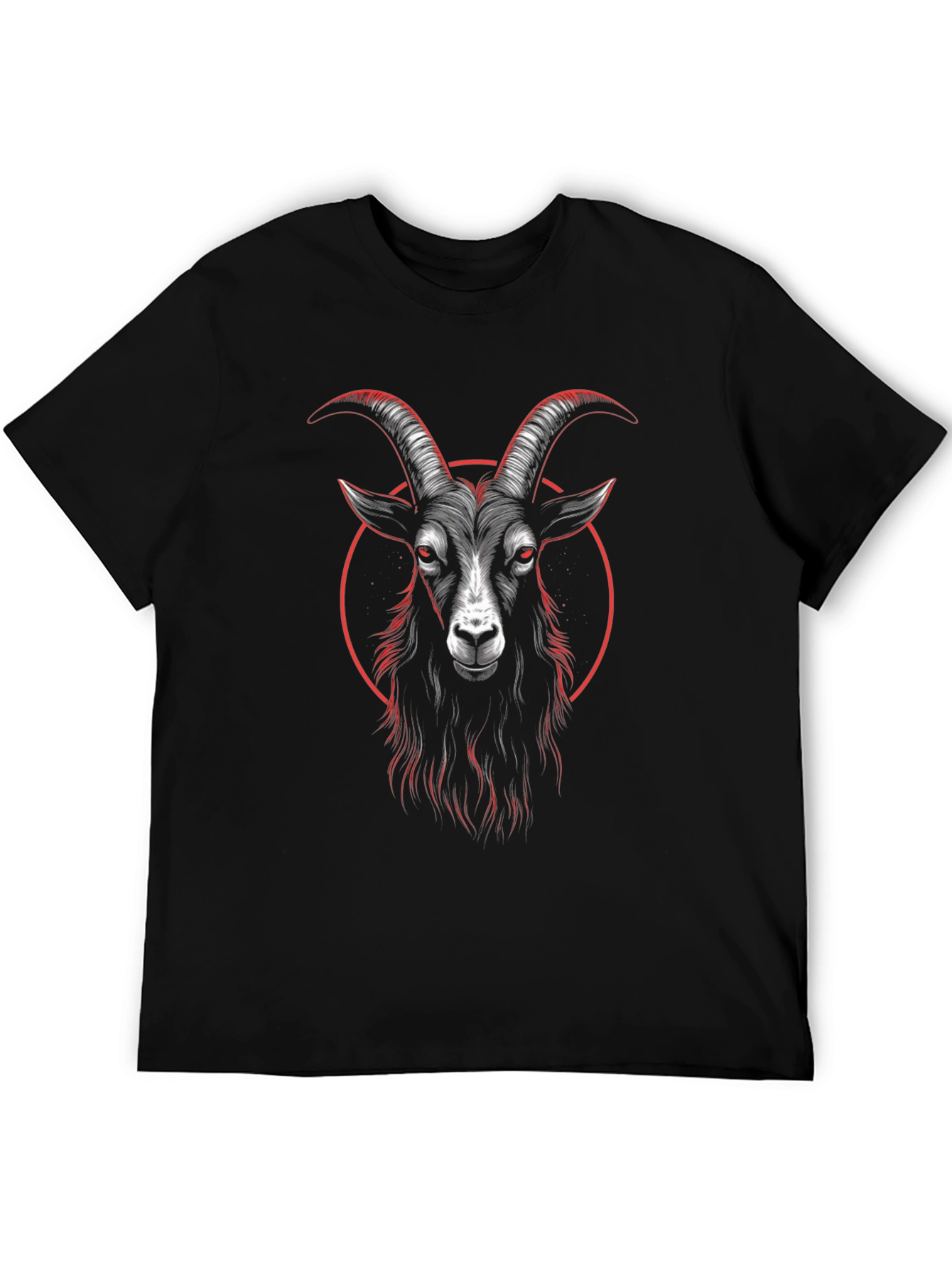 Baphomet Goat Tee - Occult Graphic Print T-Shirt