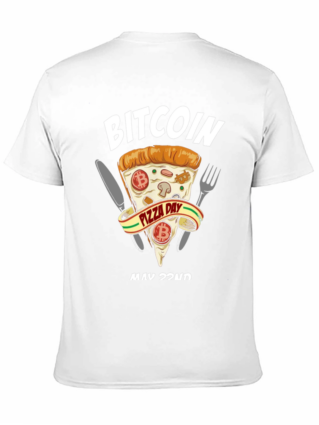 Bitcoin Pizza Day Black T-Shirt Crypto Currency Tee
