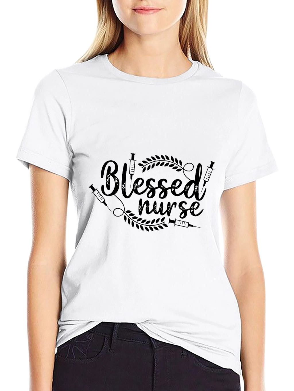 Blessed Nurse Black T-Shirt