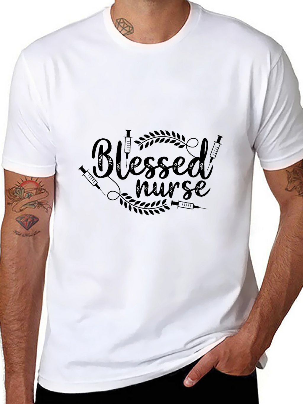 Blessed Nurse Black T-Shirt