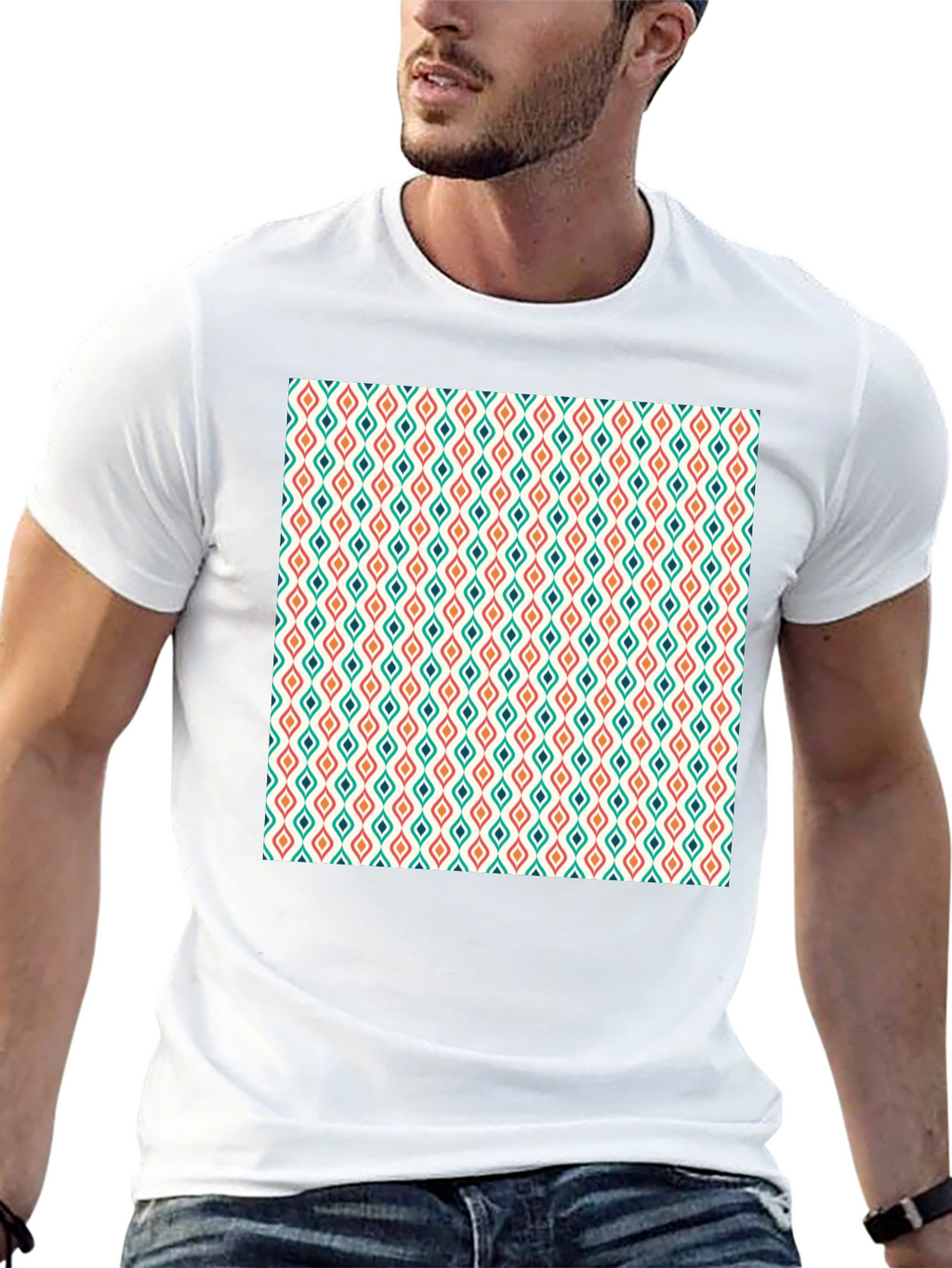 Patterned Tee - Modern Design