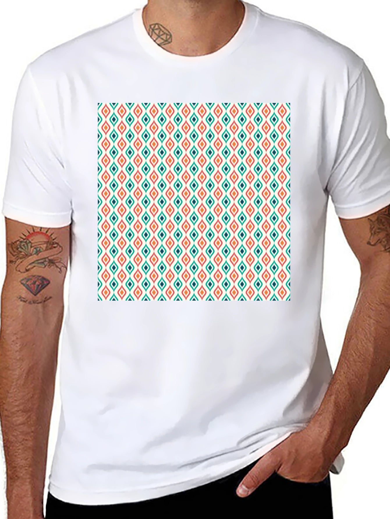 Patterned Tee - Modern Design