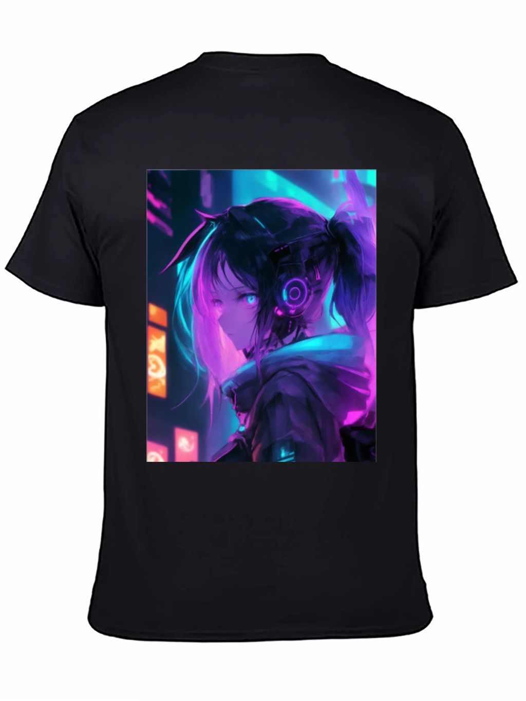 Anime Girl Cyberpunk T-Shirt