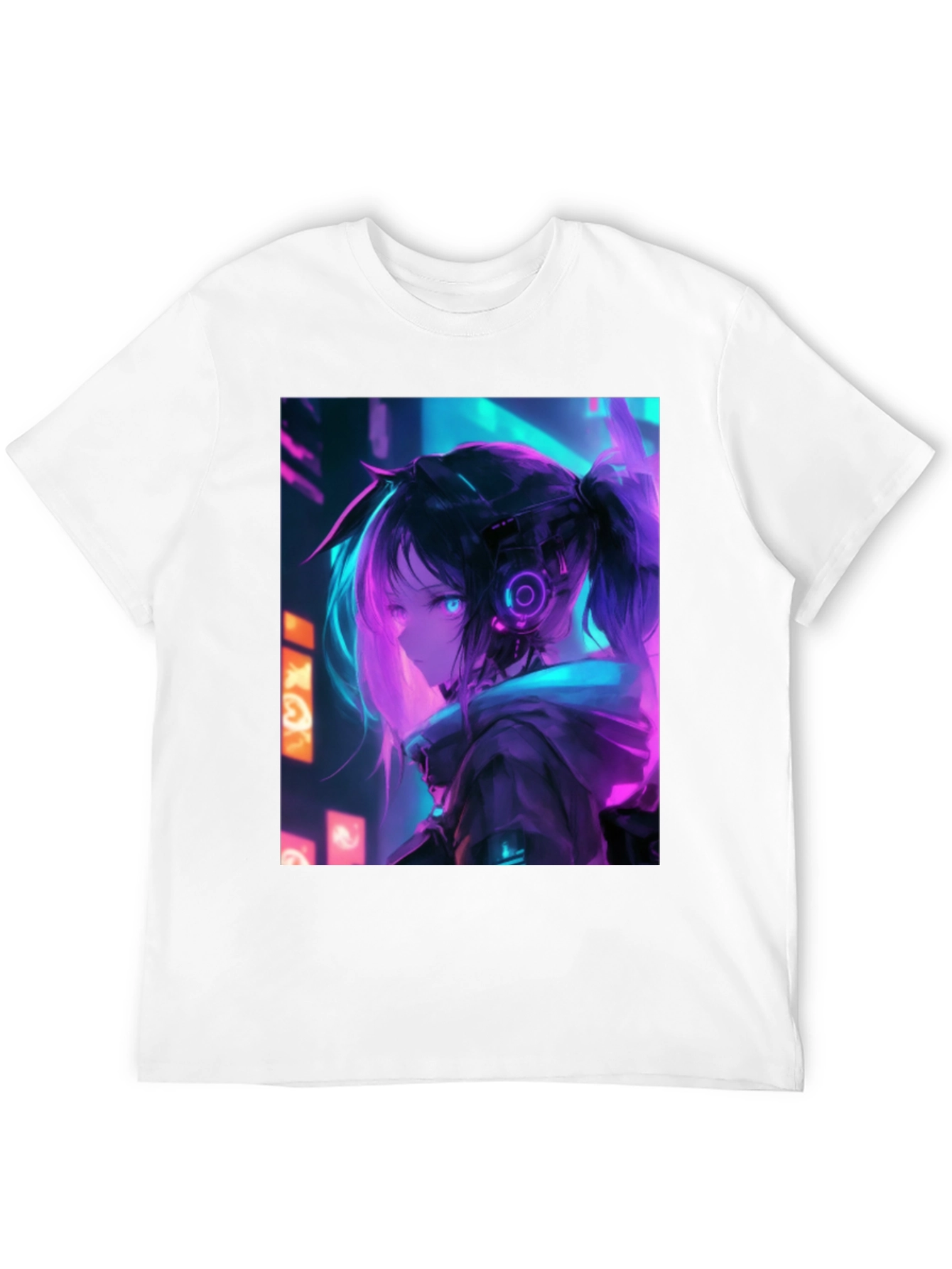 Anime Girl Cyberpunk T-Shirt