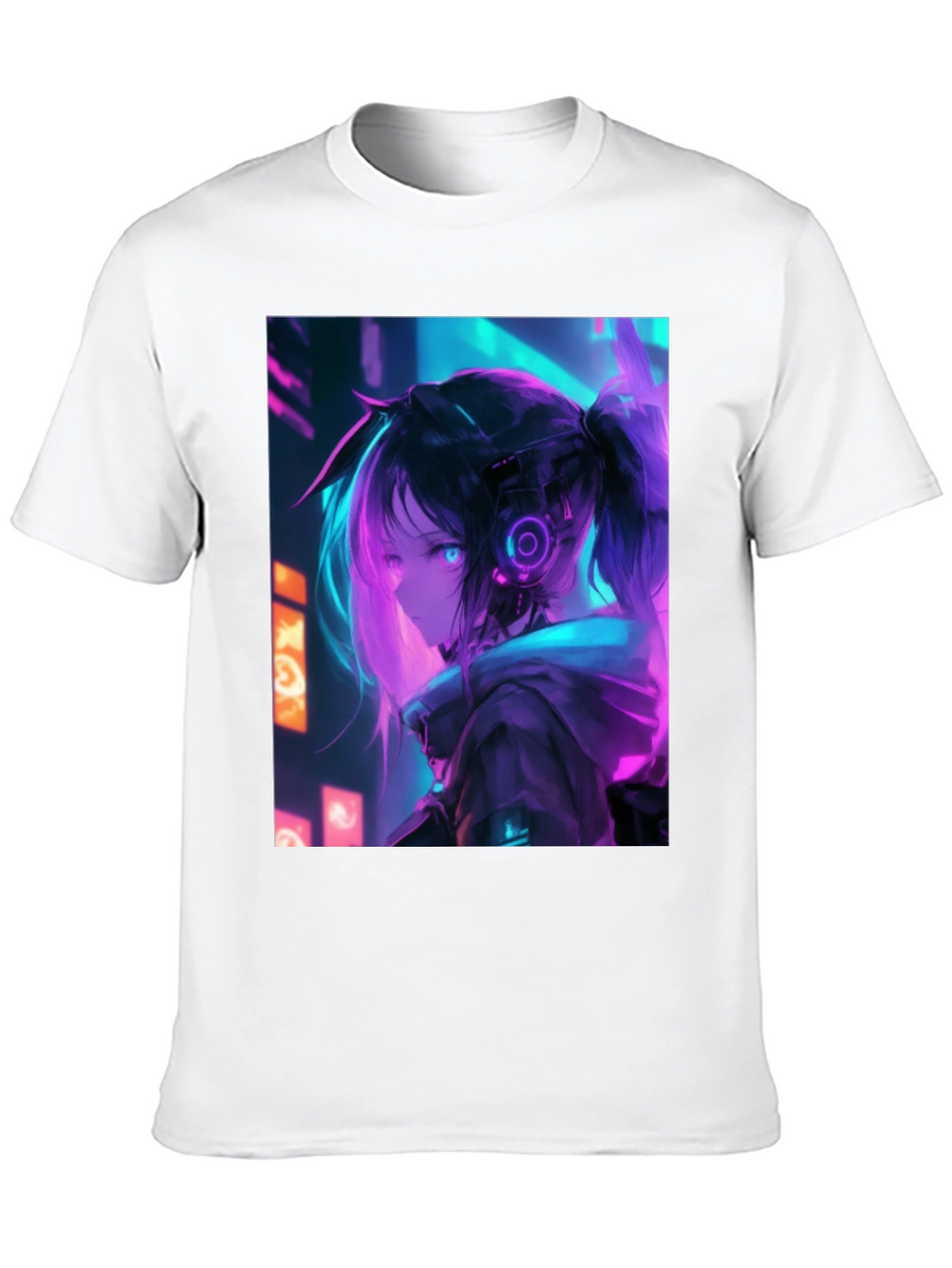 Anime Girl Cyberpunk T-Shirt
