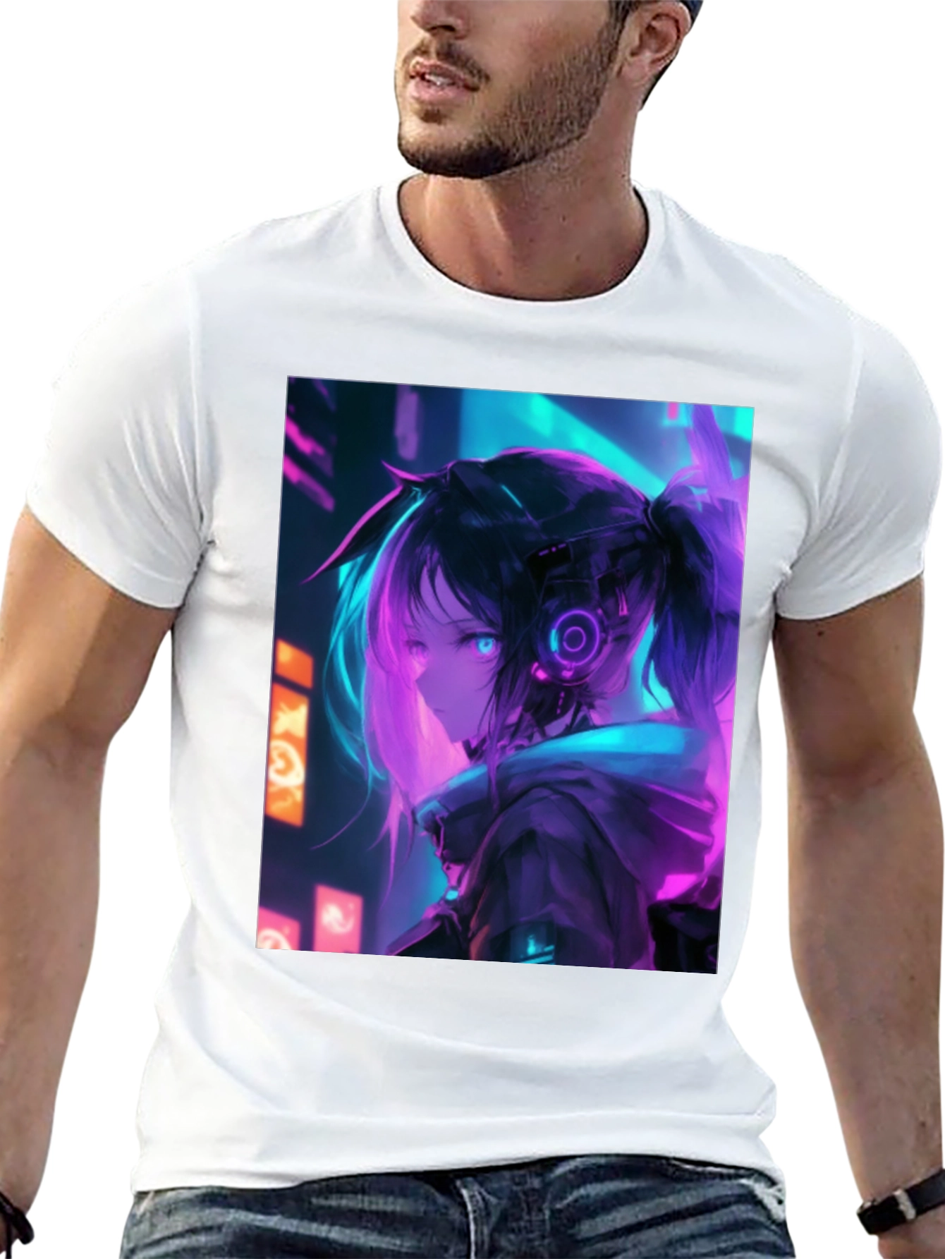 Anime Girl Cyberpunk T-Shirt