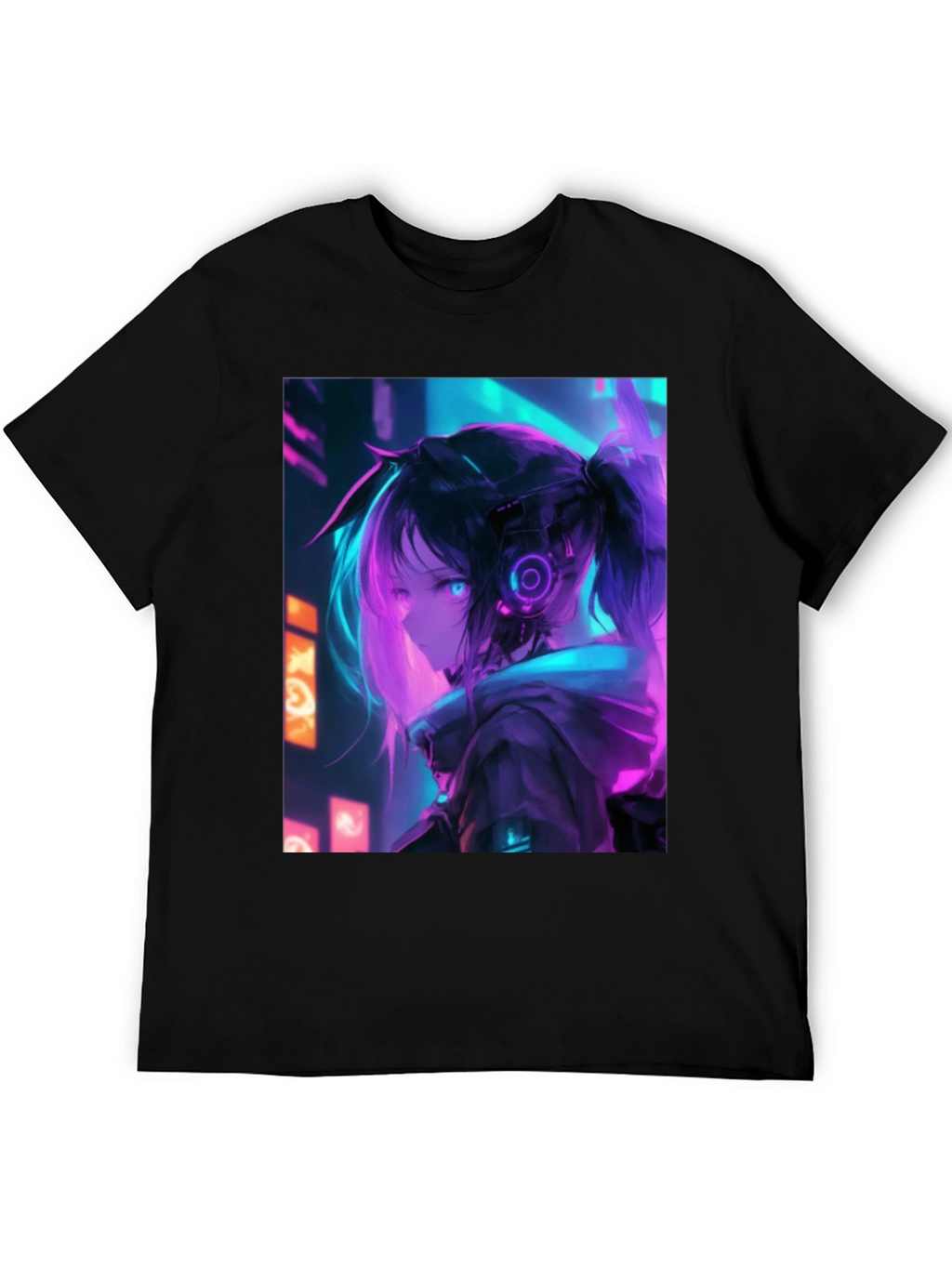 Anime Girl Cyberpunk T-Shirt