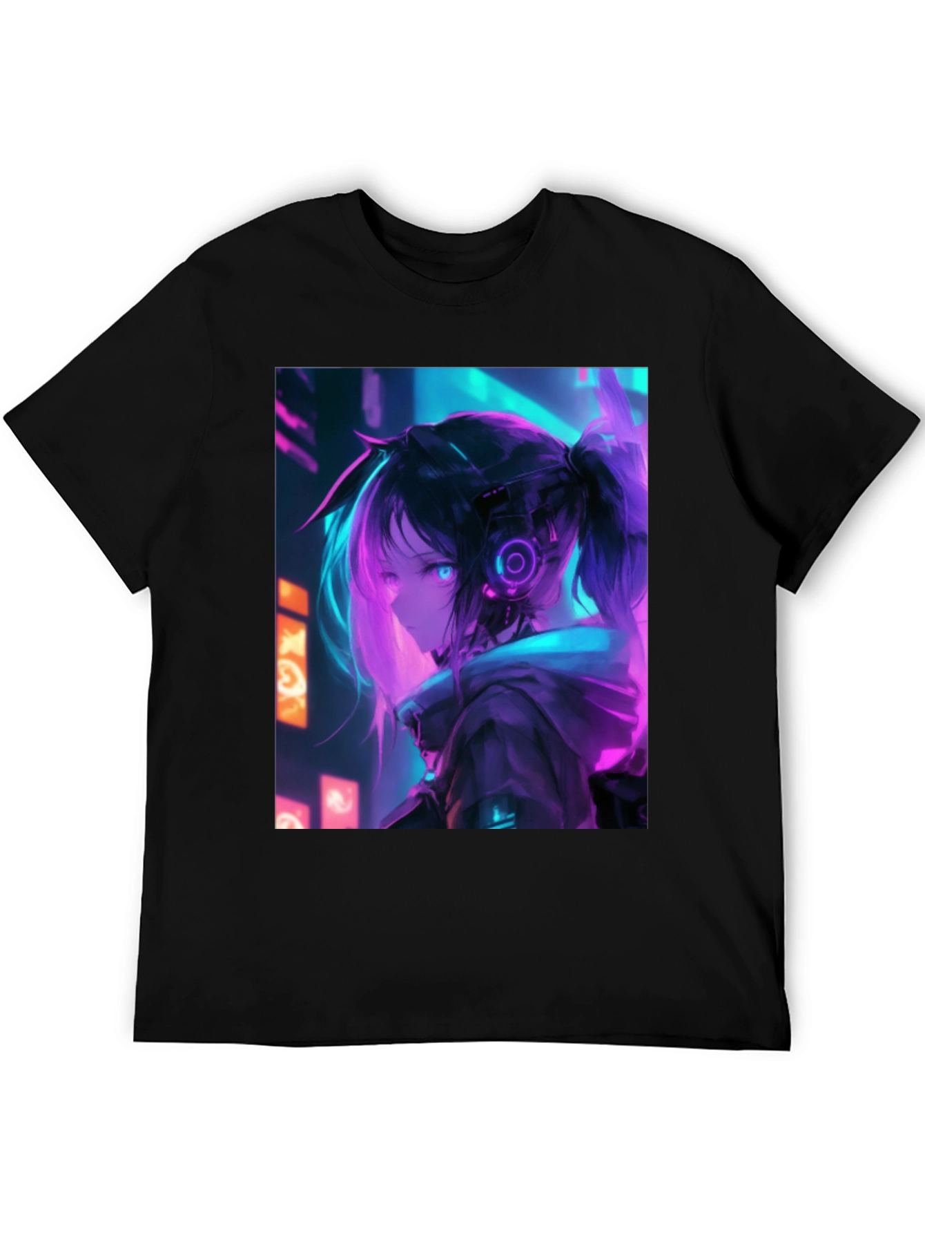 Anime Girl Cyberpunk T-Shirt