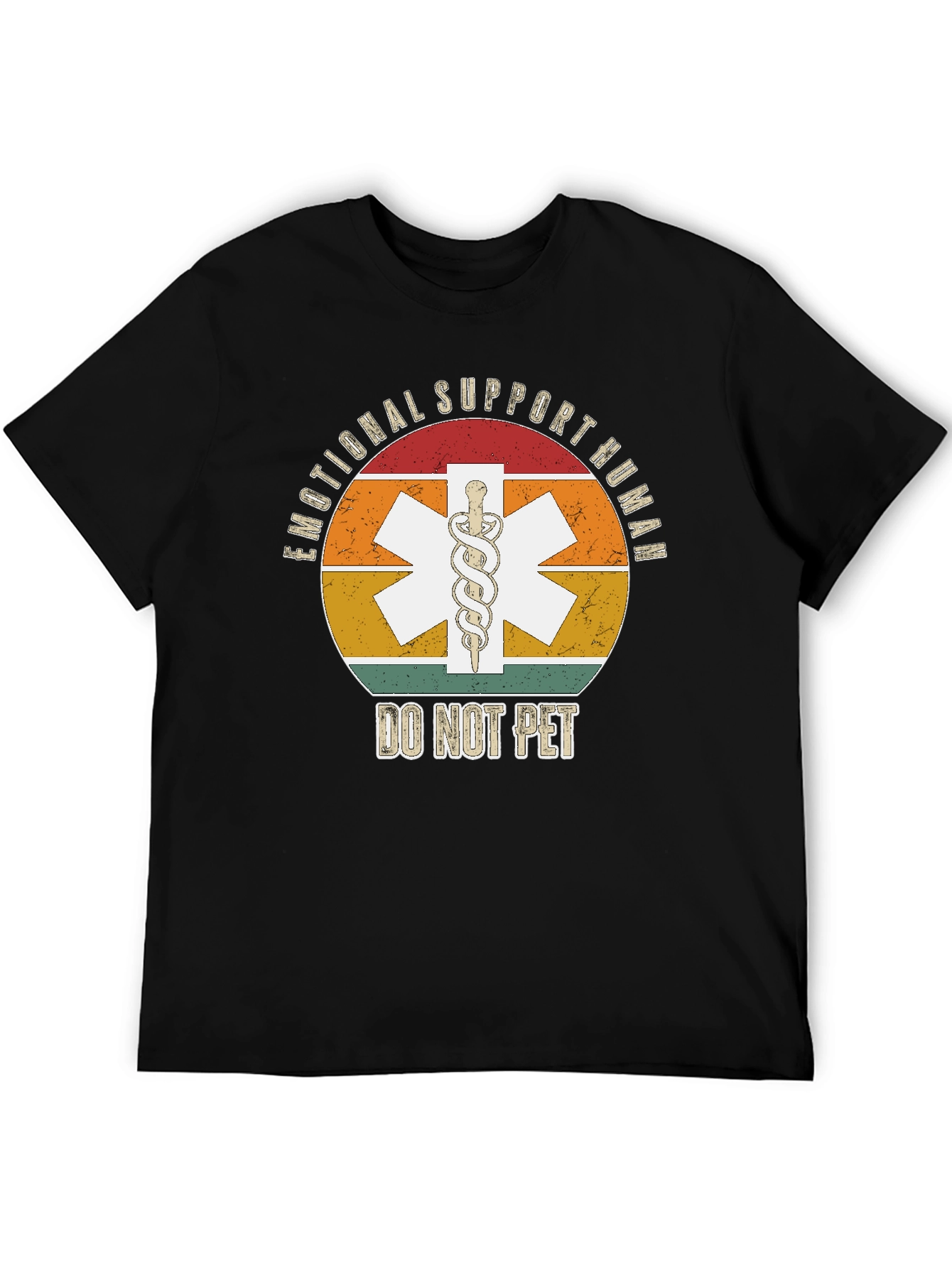 Emotional Support Human T-Shirt - Do Not Pet Graphic Tee