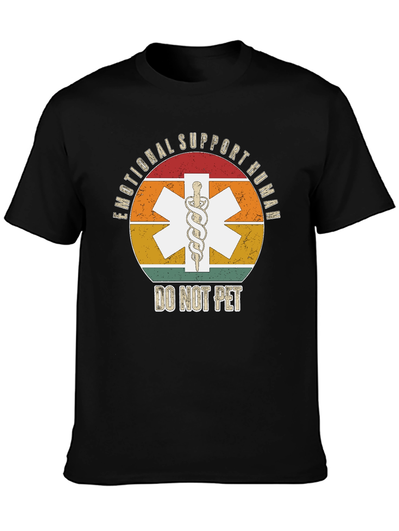 Emotional Support Human T-Shirt - Do Not Pet Graphic Tee