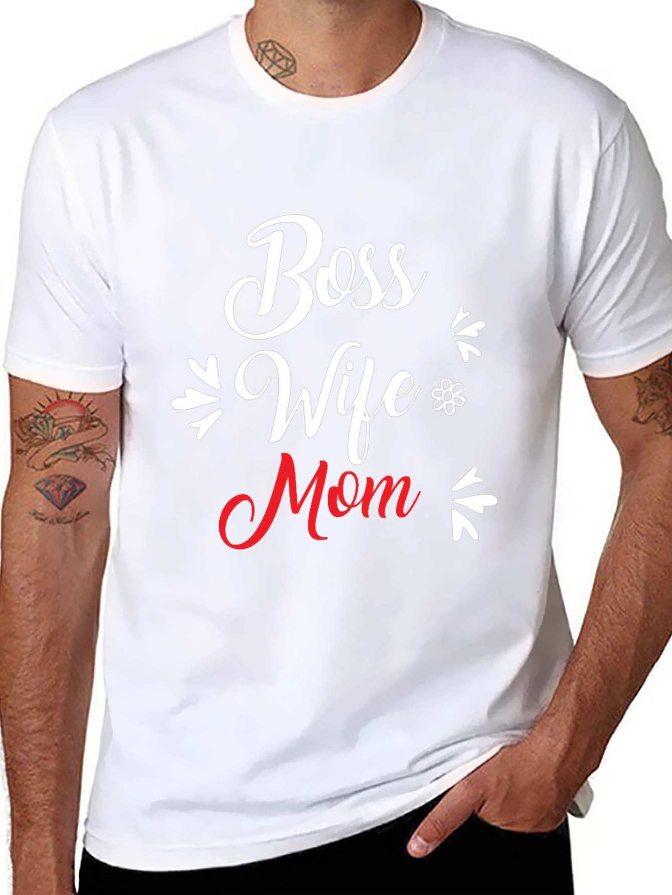 Boss Wife Mom T-Shirt - Black Tee
