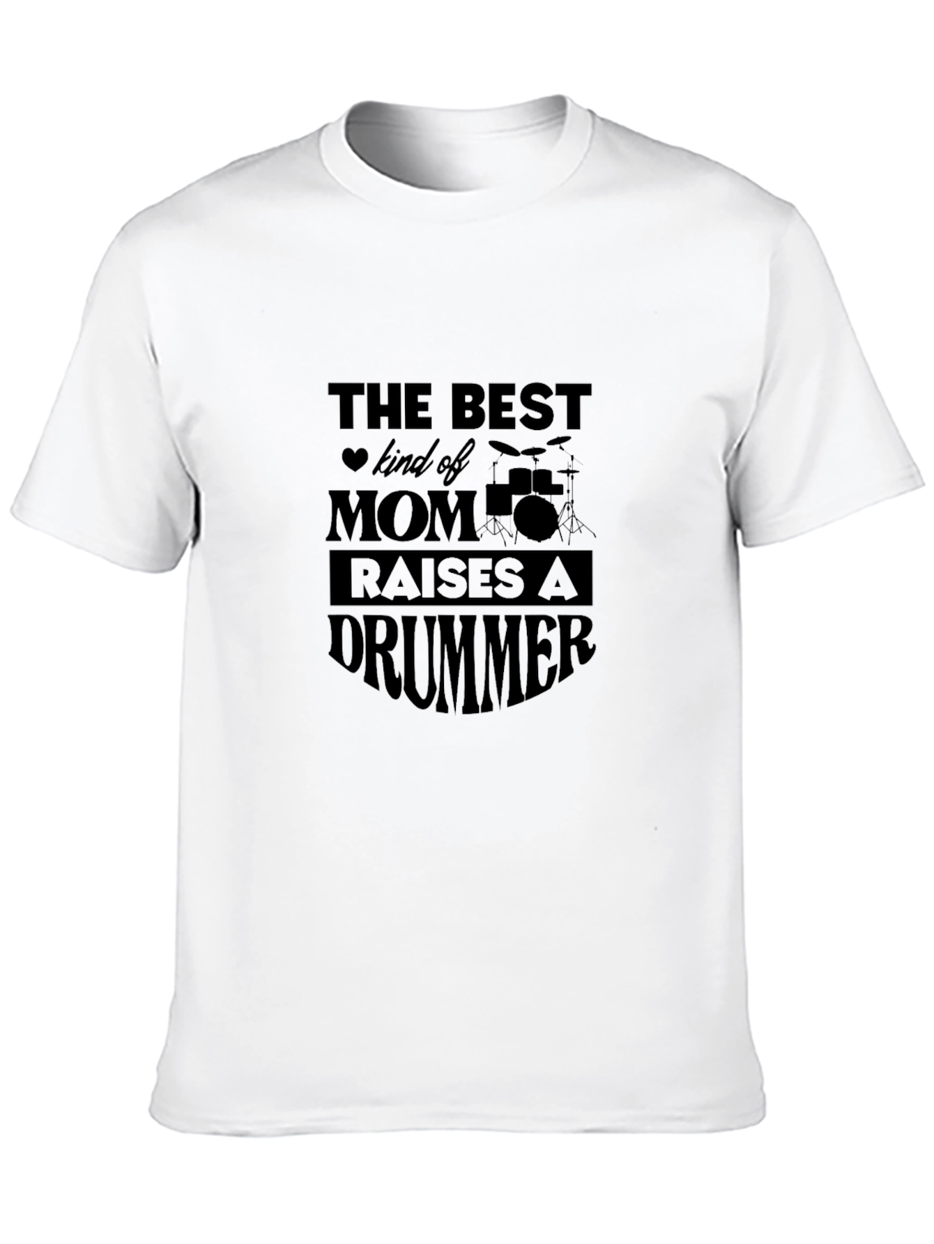 Drummer Mom Graphic Tee - Black T-Shirt
