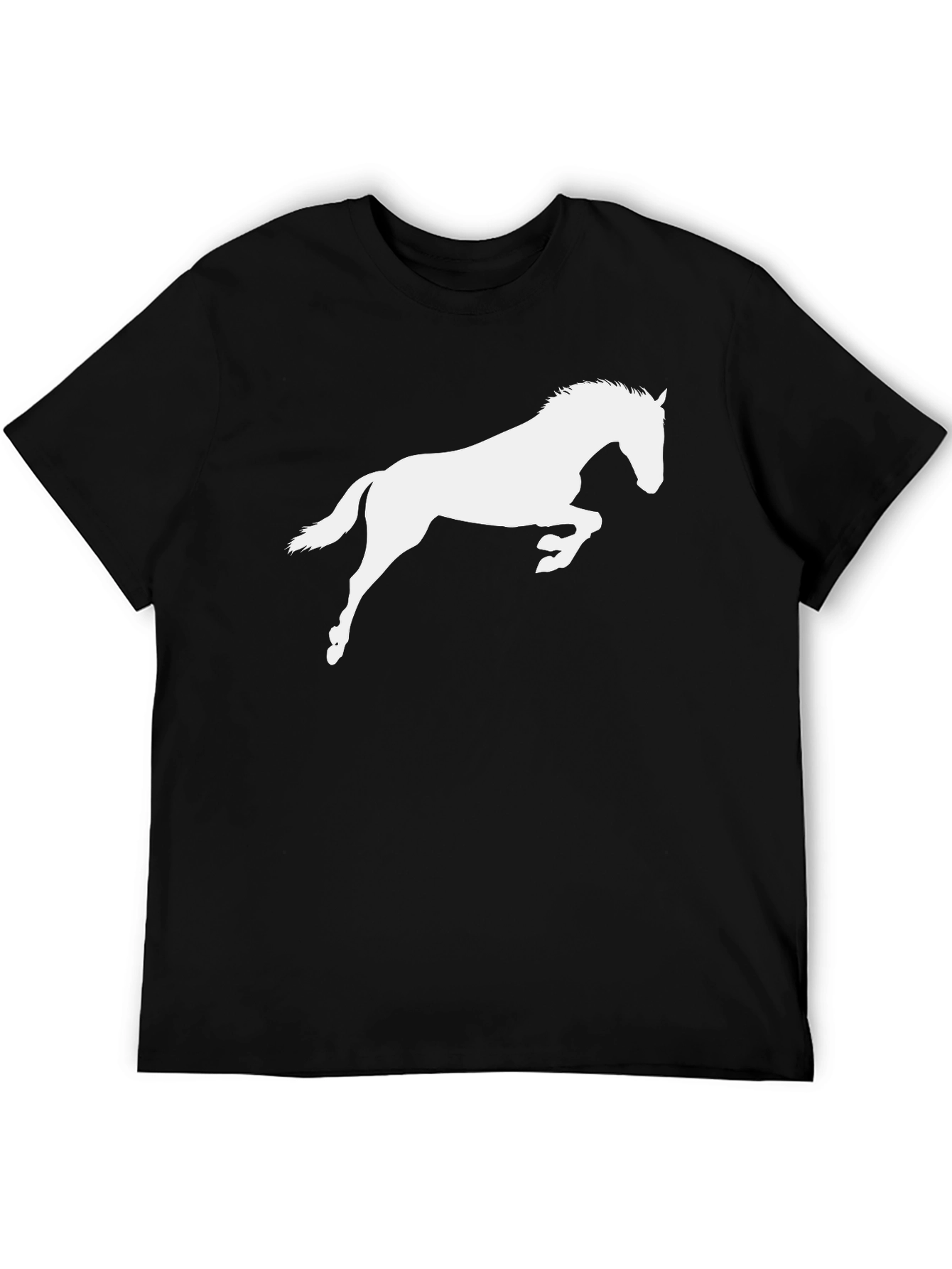 Black Horse Silhouette Graphic Tee - Unisex